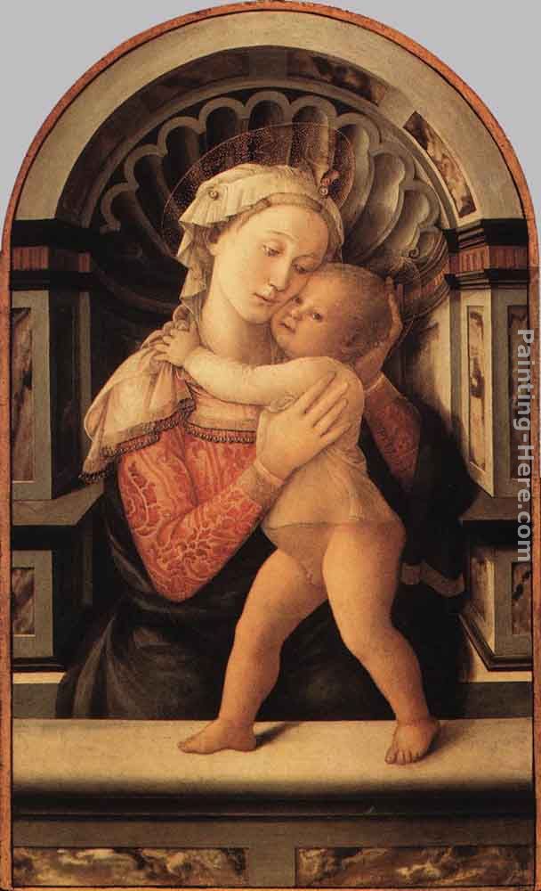 Madonna and Child painting - Fra Filippo Lippi Madonna and Child art painting